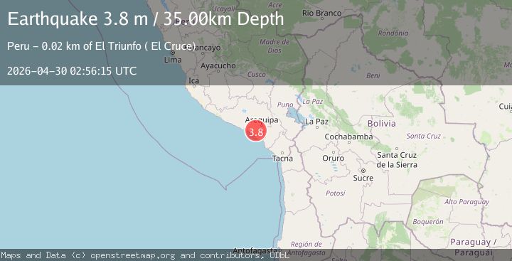 Map of SOUTHERN PERU