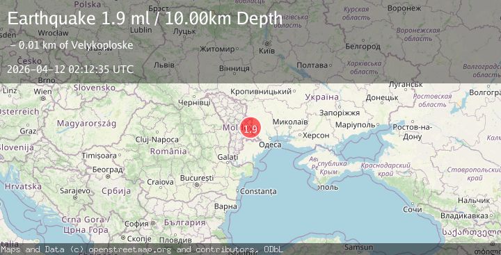 Map of UKRAINE-MOLDOVA BORDER REGION