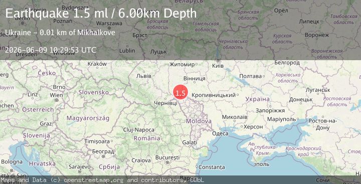 Map of UKRAINE-MOLDOVA BORDER REGION