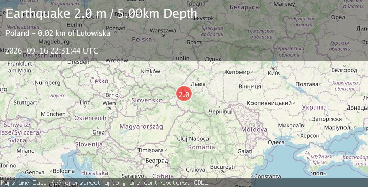 Map of POLAND-UKRAINE BORDER REGION