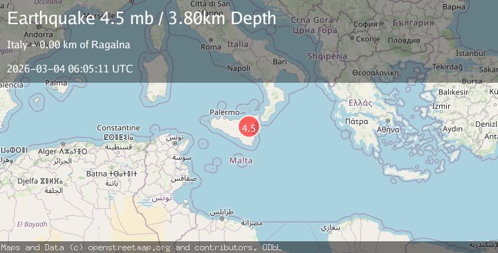 Map of SICILY, ITALY
