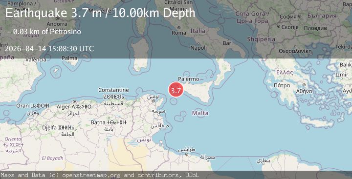 Map of SICILY, ITALY