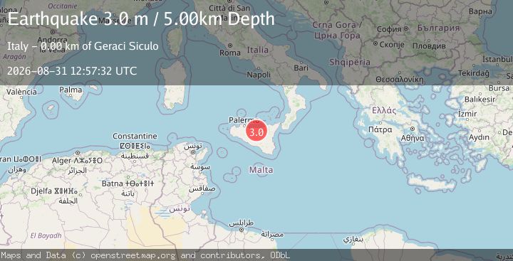 Map of SICILY, ITALY