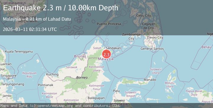 Map of SABAH, MALAYSIA