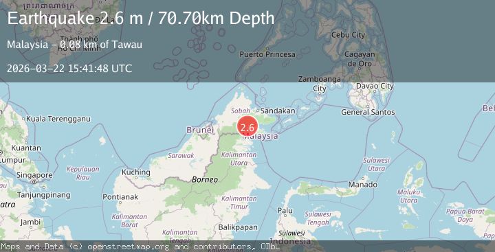 Map of SABAH-KALIMANTAN BORDER REGION