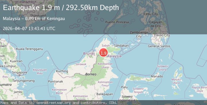 Map of SABAH-KALIMANTAN BORDER REGION
