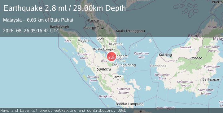 Map of NORTHERN SUMATRA, INDONESIA