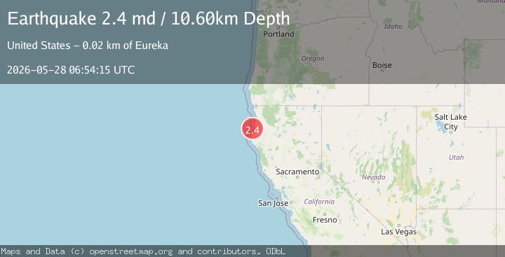 Map of OFFSHORE NORTHERN CALIFORNIA