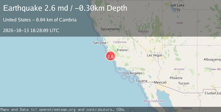 Map of OFFSHORE CENTRAL CALIFORNIA