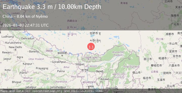 Map of EASTERN XIZANG