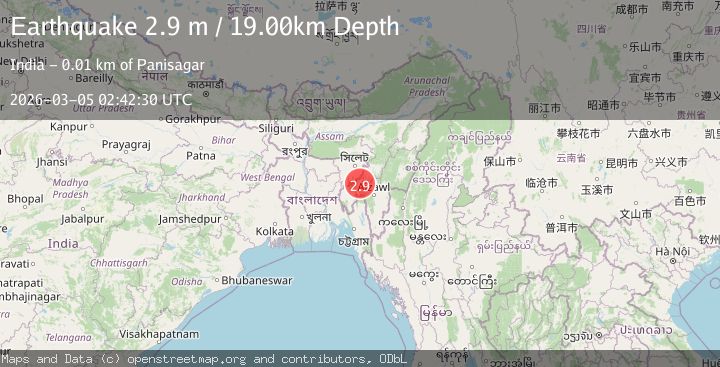 Map of INDIA-BANGLADESH BORDER REGION