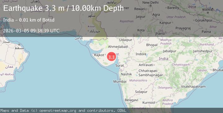 Map of GUJARAT, INDIA