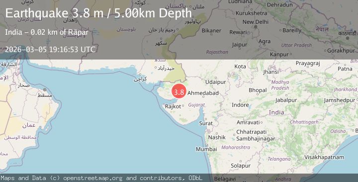 Map of GUJARAT, INDIA