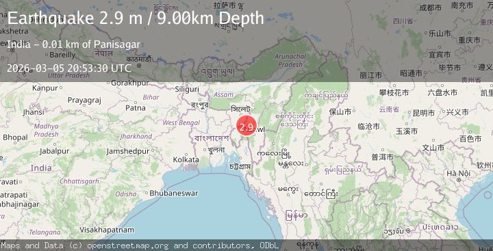 Map of INDIA-BANGLADESH BORDER REGION