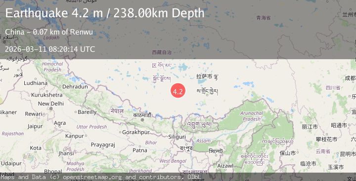 Map of WESTERN XIZANG