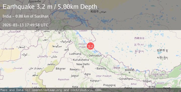 Map of WESTERN XIZANG-INDIA BORDER REG.