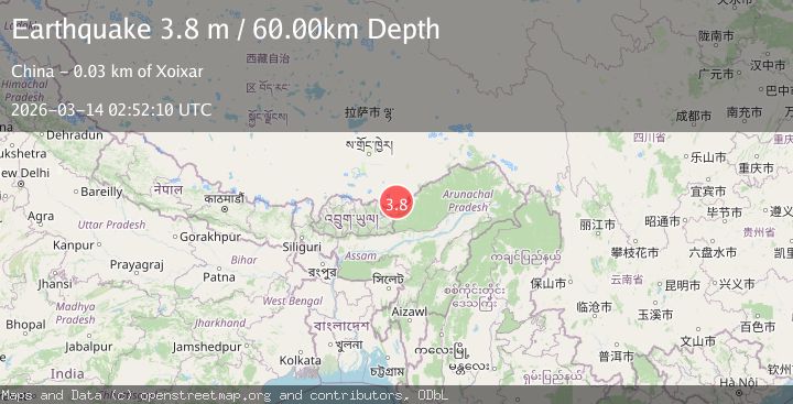 Map of ARUNACHAL PRADESH, INDIA