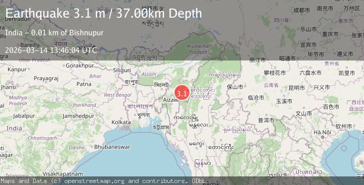 Map of MANIPUR, INDIA REGION