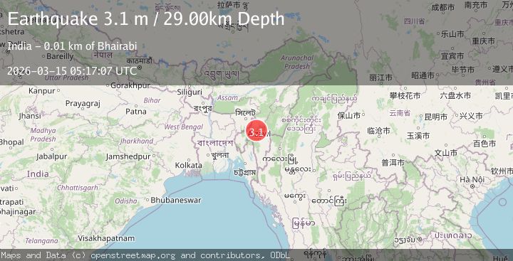 Map of INDIA-BANGLADESH BORDER REGION