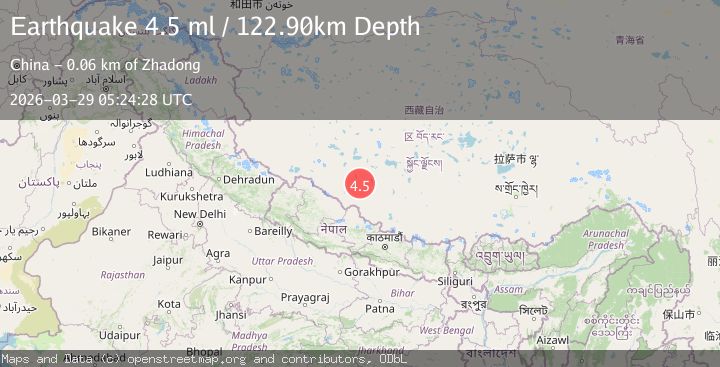 Map of WESTERN XIZANG