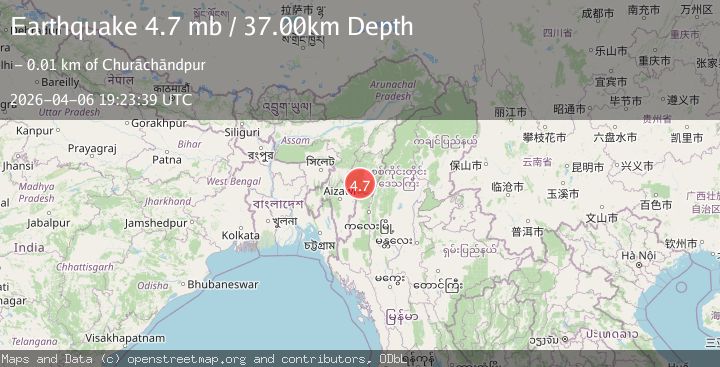 Map of MANIPUR, INDIA REGION