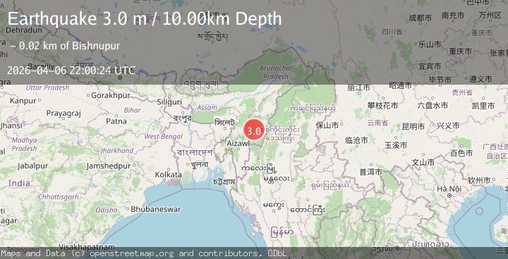 Map of MANIPUR, INDIA REGION