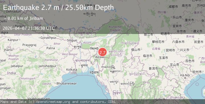 Map of MANIPUR, INDIA REGION
