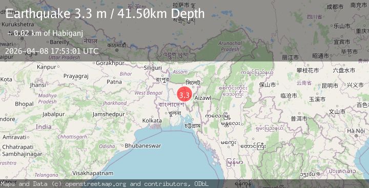 Map of INDIA-BANGLADESH BORDER REGION