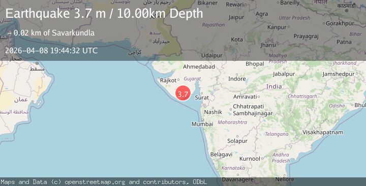 Map of GUJARAT, INDIA