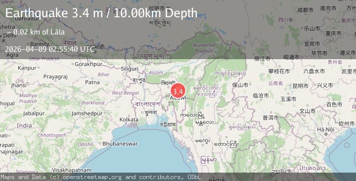 Map of INDIA-BANGLADESH BORDER REGION