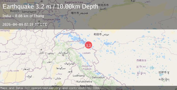 Map of KASHMIR-XINJIANG BORDER REGION