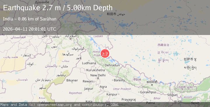 Map of WESTERN XIZANG-INDIA BORDER REG.