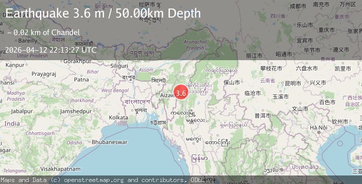 Map of MANIPUR, INDIA REGION
