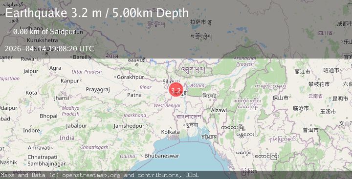 Map of INDIA-BANGLADESH BORDER REGION