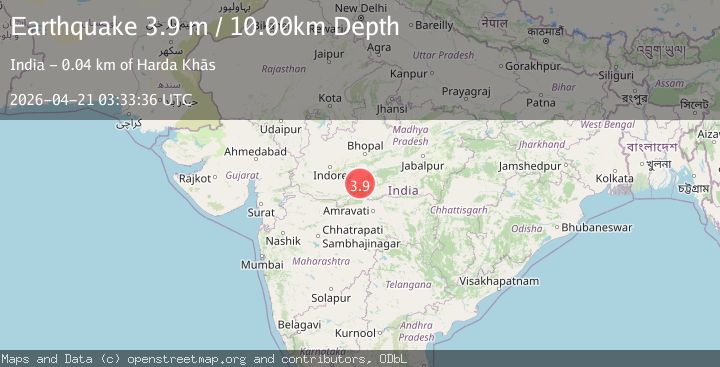 Map of MADHYA PRADESH, INDIA