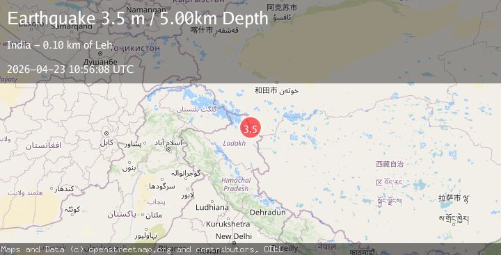 Map of KASHMIR-XINJIANG BORDER REGION
