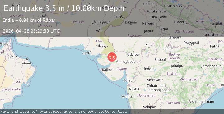 Map of GUJARAT, INDIA