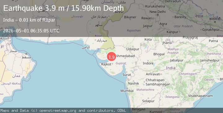 Map of GUJARAT, INDIA