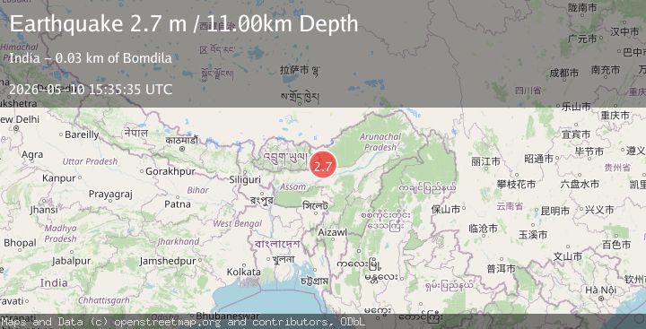 Map of ARUNACHAL PRADESH, INDIA