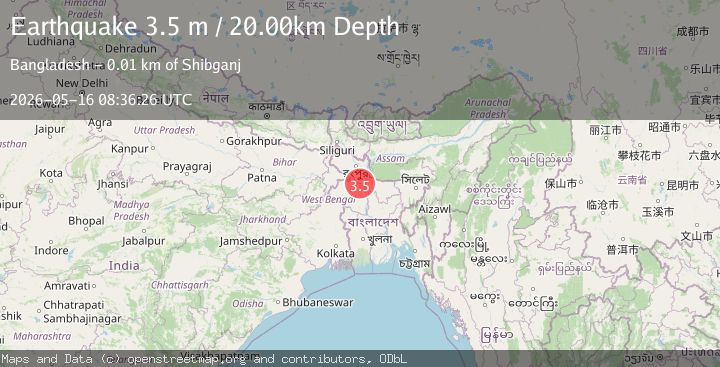 Map of INDIA-BANGLADESH BORDER REGION