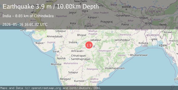 Map of MADH. PRADESH-MAHARASHTRA, INDIA