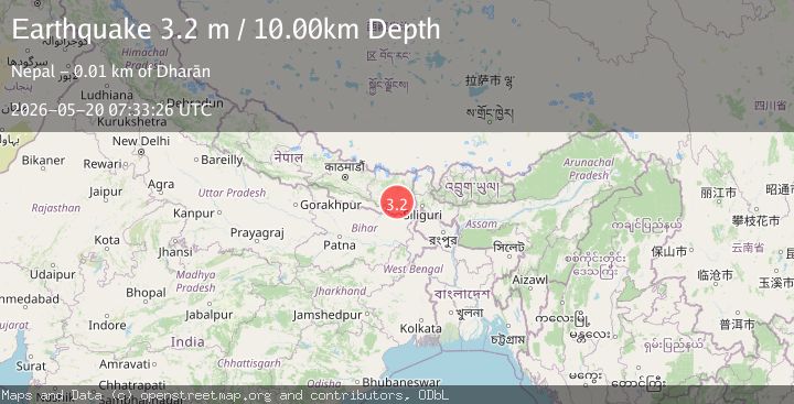 Map of NEPAL-INDIA BORDER REGION