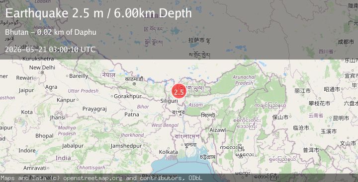 Map of BHUTAN