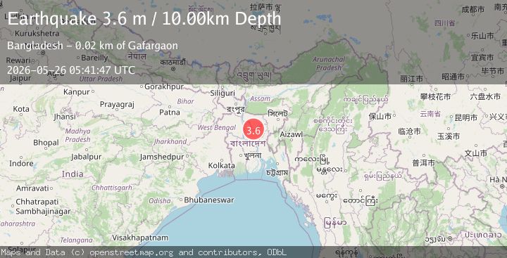 Map of BANGLADESH