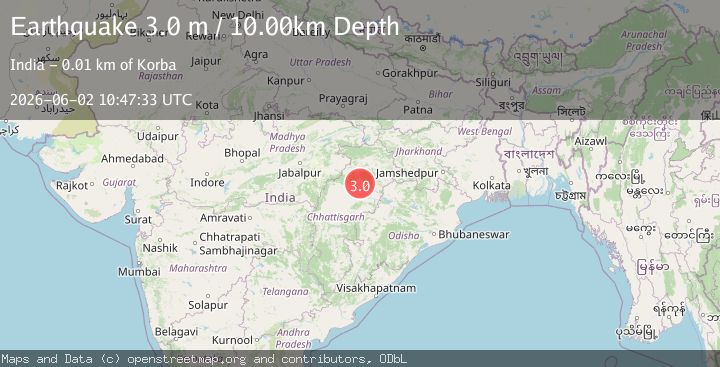 Map of CHHATTISGARH, INDIA