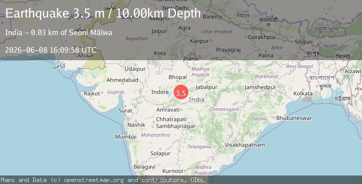 Map of MADHYA PRADESH, INDIA