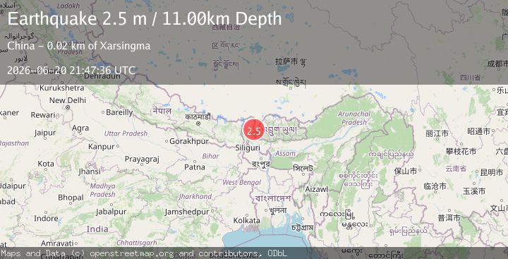 Map of SIKKIM, INDIA