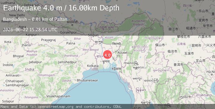 Map of BANGLADESH