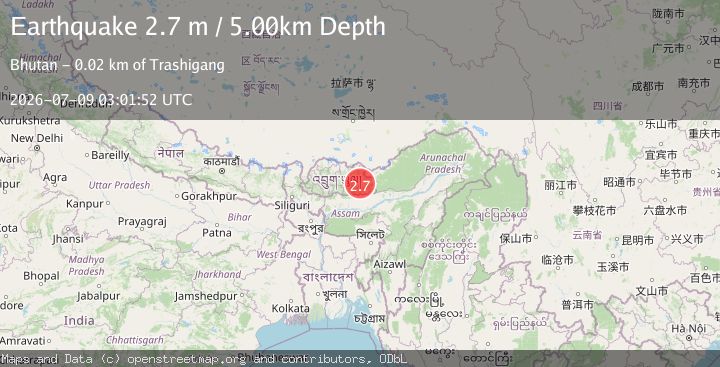 Map of BHUTAN