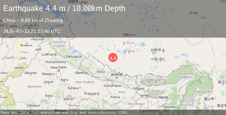 Map of WESTERN XIZANG